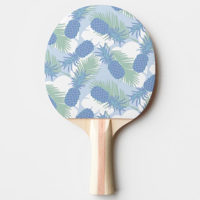 Tropical Pastel Pineapple Pattern Ping Pong Paddle (Front)