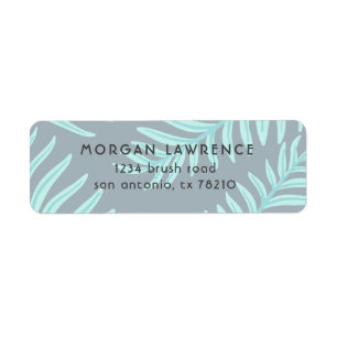 Tropical Pastel Return Address Label