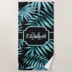 Tropical Pattern Beach Towel
