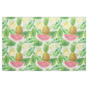 Tropical pattern fabric