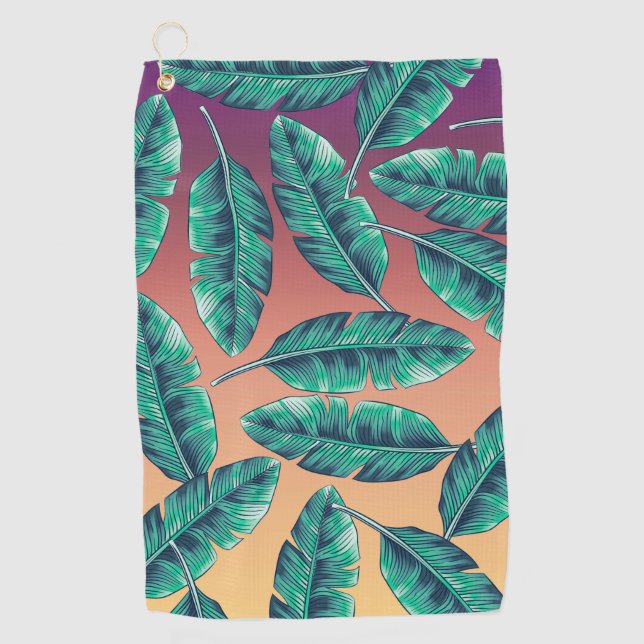 Tropical Pattern Golf Towel (Front)