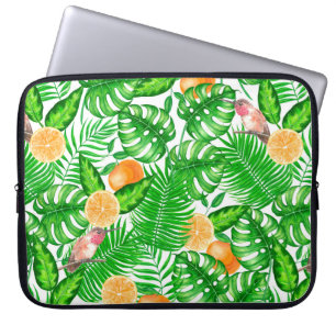 Tropical pattern, hummingbirds II Laptop Sleeve