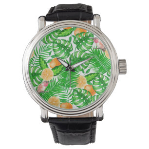 Tropical pattern, hummingbirds II Watch