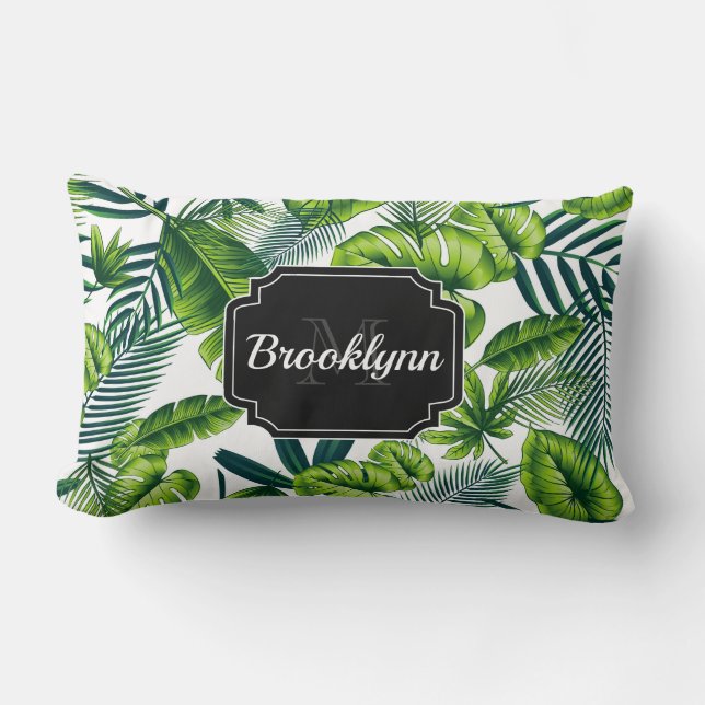 Tropical Pattern Lumbar Cushion (Front)