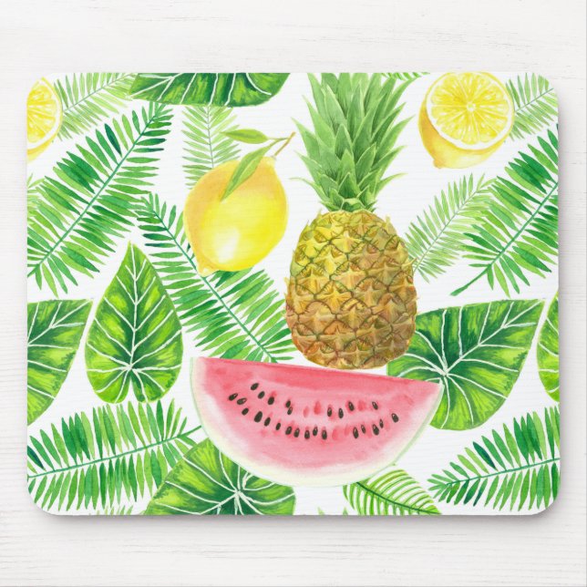 Tropical pattern mouse pad (Front)
