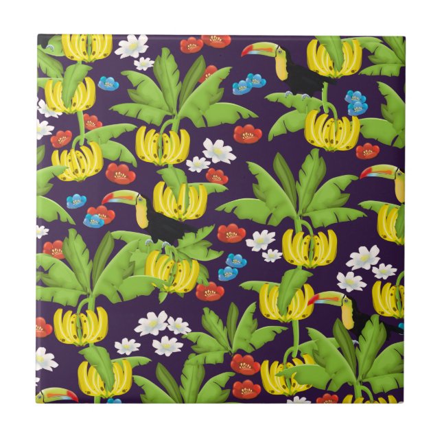 Tropical pattern tile (Front)