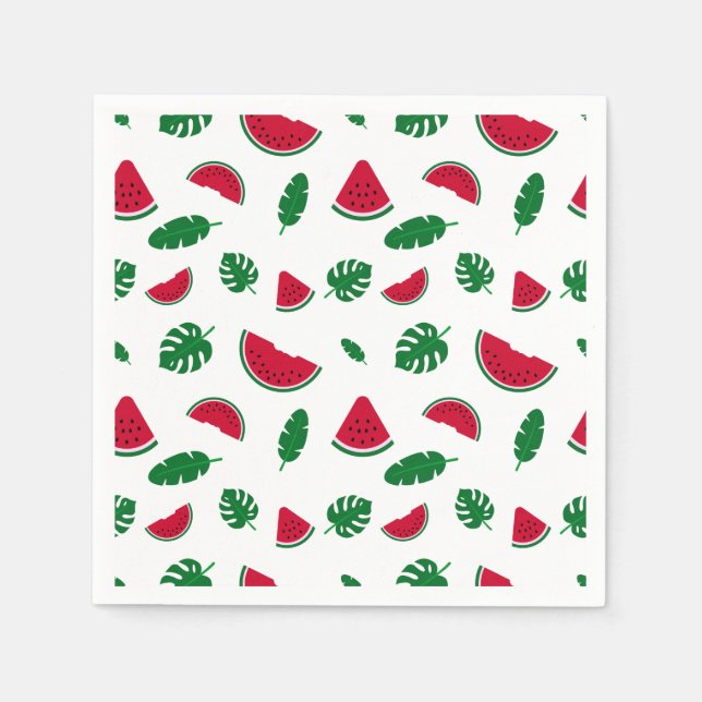 tropical pattern, watermelon pattern, tropical sea napkin (Front)
