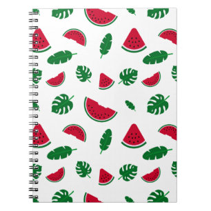 tropical pattern, watermelon pattern, tropical sea notebook