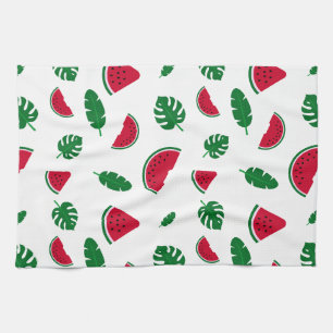 tropical pattern, watermelon pattern, tropical sea tea towel
