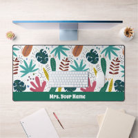 tropical pattern with colourful leaves