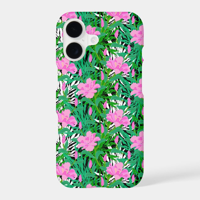 Tropical Pattern With Jungle Flowers (Back)