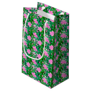Tropical Pattern With Jungle Flowers Small Gift Bag
