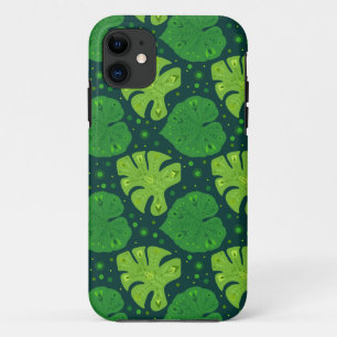 Tropical pattern with liana and monstera leaves Case-Mate iPhone case