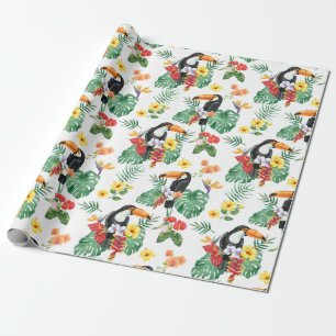 Tropical pattern wrapping paper