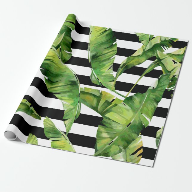 Tropical Pattern Wrapping Paper (Unrolled)
