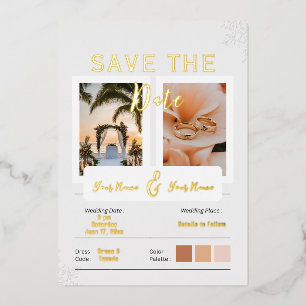 Tropical Peach Flowers Wedding 