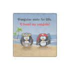 Tropical Penguins Couple Hula Pirate Island Beach