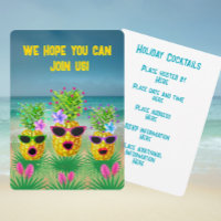Tropical Personalized Singing Lady Pineapples