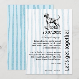 Tropical Pet Friendly Party Invitation
