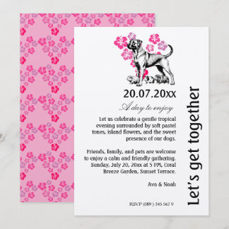 Tropical Pet Friendly Party Invitation