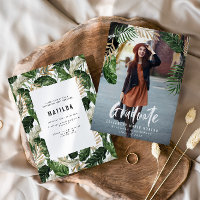 Tropical photo graduation announcement/invitation