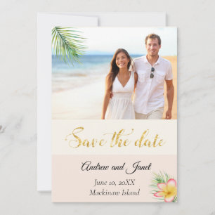 Tropical Photo Save the Date