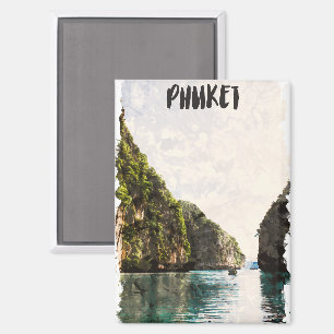 Tropical Phuket Thailand Coastal Landscape Magnet