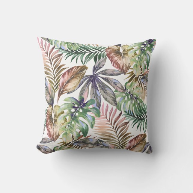 Tropical Pillow Tropical Home Decor (Front)