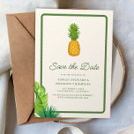 Tropical Pineapple Coastal Wedding Save the Date Invitation<br><div class="desc">Set the tone for your celebration with this Tropical Pineapple Coastal Wedding Save the Date Invitation. Featuring a classic pineapple motif that symbolizes warmth and hospitality, this design brings a relaxed island feel to your wedding announcement. Perfect for beach weddings, coastal celebrations, and destination events, this save the date offers...</div>