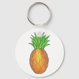 Tropical Pineapple Fruit Pineapples Keychain