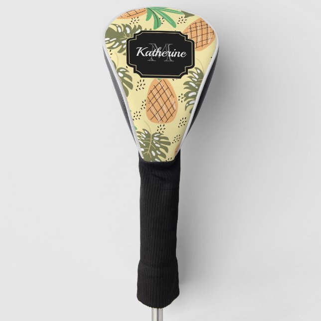 Tropical Pineapple Golf Head Cover (Front)