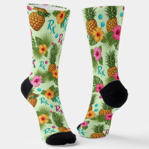 Tropical Pineapple, Hibiscus & RX Pharmacy Socks
