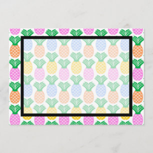 Tropical Pineapple Invitation Blank