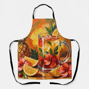 Tropical Pineapple Mai Tai Cocktail Apron