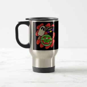Tropical Pineapple Monster Halloween Classic Travel Mug
