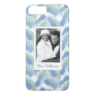 Tropical Pineapple Pattern   Add Your Photo & Name Case-Mate iPhone Case