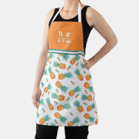 Tropical Pineapple Pattern | Monogrammed