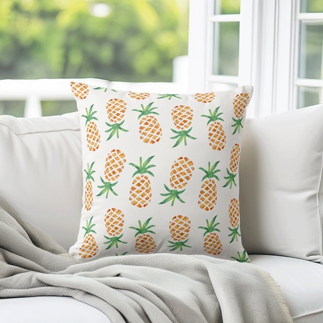 Tropical Pineapple Pattern Print Cushion (Creator Uploaded)