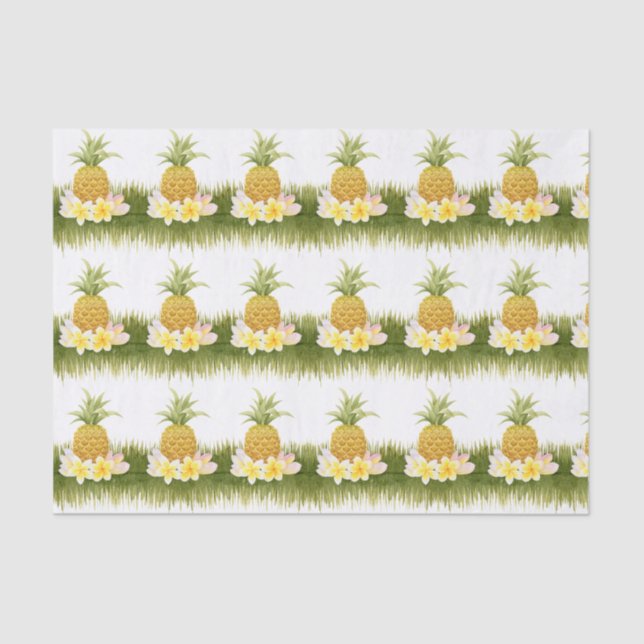 Tropical Pineapple Pattern Tissue Paper (Front)