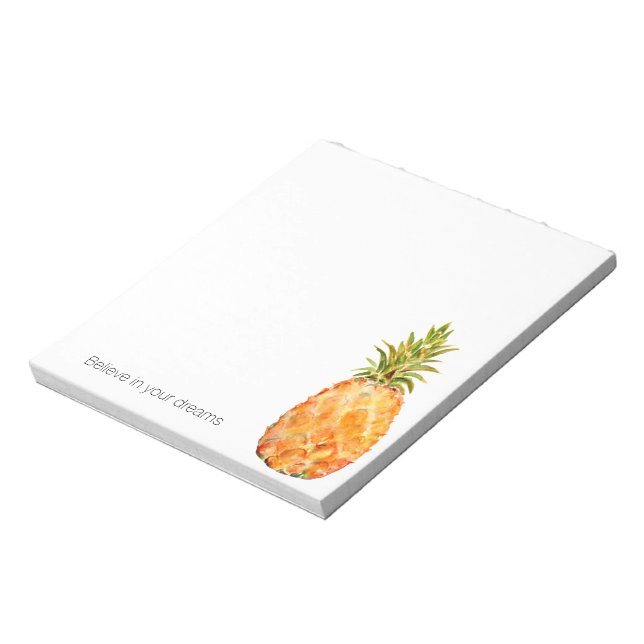 Tropical Pineapple Personalised Notepad (Rotated)