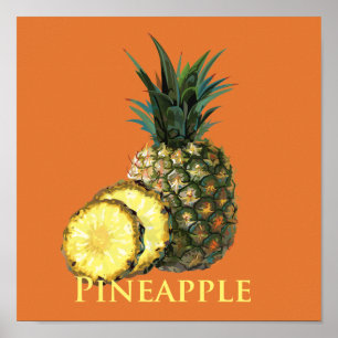 Tropical Pineapple Poster