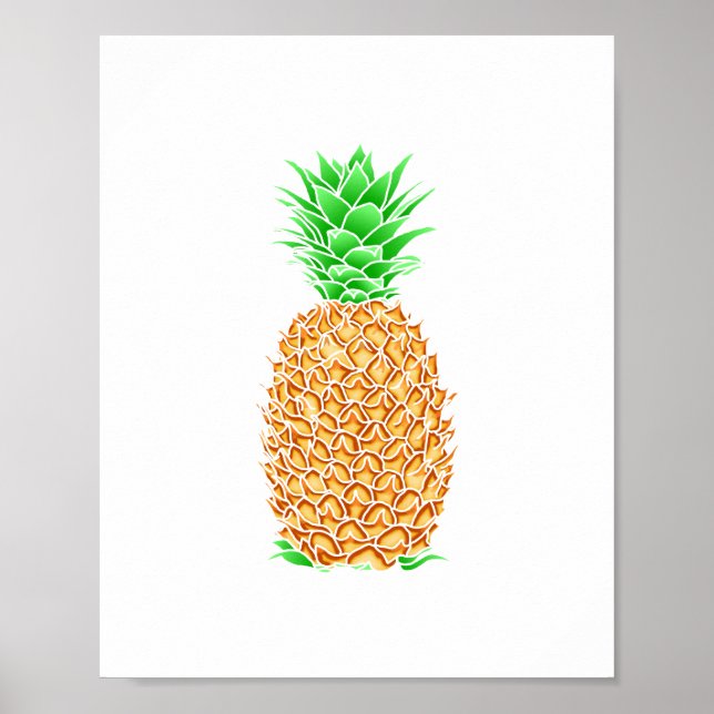Tropical Pineapple Poster (Front)