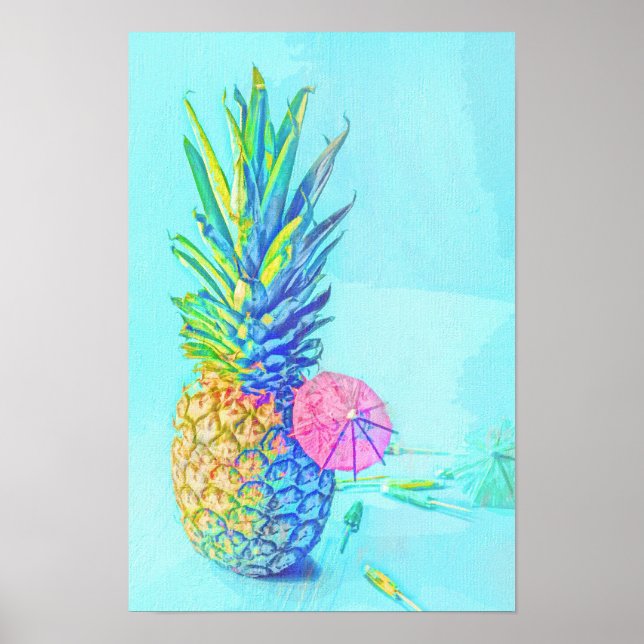 Tropical Pineapple Poster (Front)