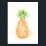 Tropical Pineapple Poster<br><div class="desc">Feeling the tropics?  Nothing says tropical better then a pineapple.  Done in watercolor,  perfect as a poster!</div>