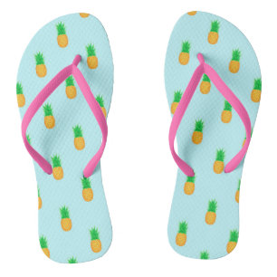 Tropical Pineapple Print Beach Jandals