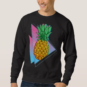 Tropical Pineapple Summer Vibes Synthwave 90s Vapo Sweatshirt