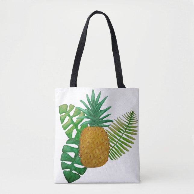 Tropical pineapple tote bag (Front)