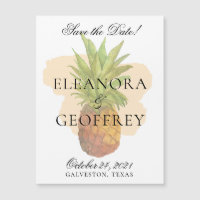 Tropical Pineapple Wedding Save the Date