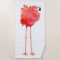 Tropical Pink Flamingo Beach Towel
