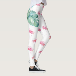 Tropical Pink Flamingo Clothing Leggings
